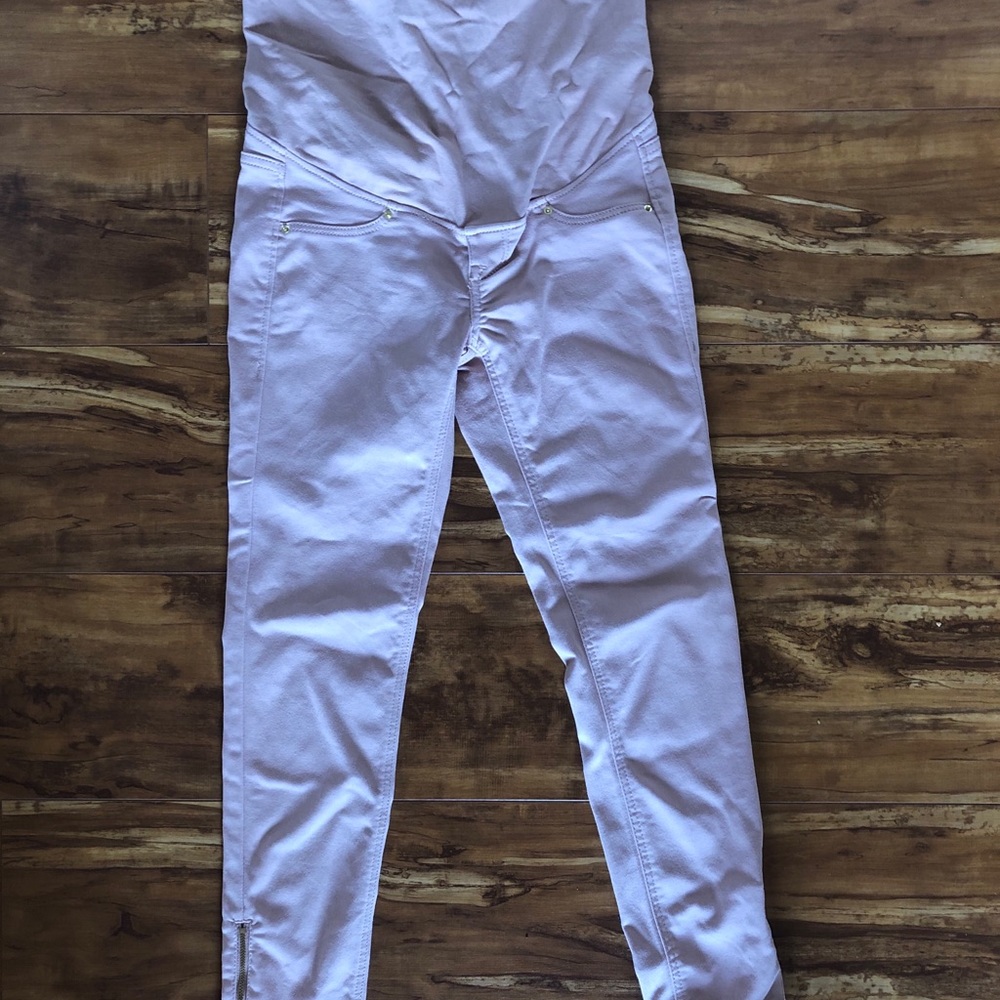 H&M maternity light pink jeggings size 4